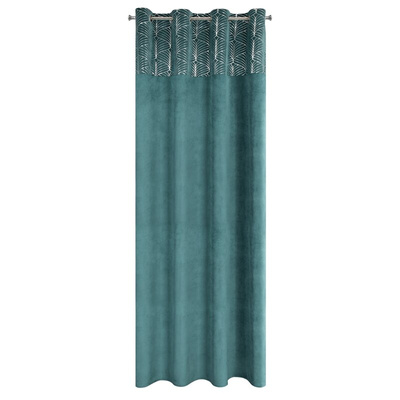 Zasłona Lindi turkusowa 140x250