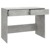 vidaXL Biurko, szarość betonu, 101x50x76,5 cm, materiał drewnopochodny