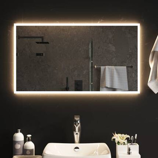 Lustro łazienkowe z LED, 90x50 cm vidaXL