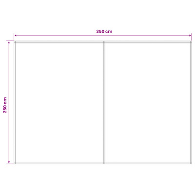 Materiał zapasowy do markizy Niebieski i biały 350 x 250 cm