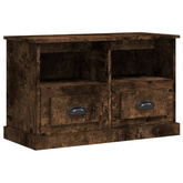 vidaXL Szafka pod TV, przydymiony dąb, 80x35x50 cm