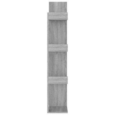 Regał na książki, 48x25,5x140 cm, szary dąb sonoma