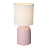 Lampa stołowa różowa ceramika nocna Iner Candellux 41-79855