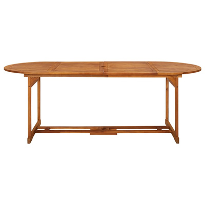 11-cz. zestaw mebli ogrodowych 220x90x75cm lite drewno akacjowe