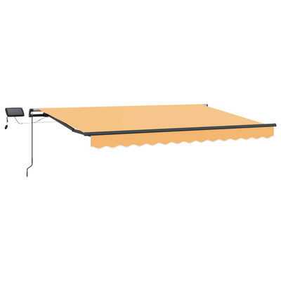 Markiza wysuwana piaskowy 600 × 300 cm Tkanina i aluminium