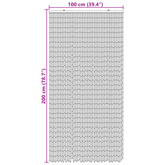 Firanka na drzwi przeciw owadom wielokolorowy 100 x 200 cm