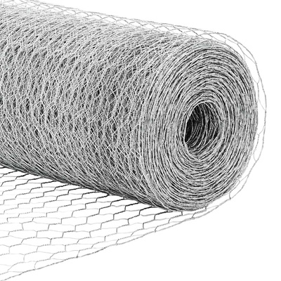 Ogrodzenie heksagonalne 0,8 x 50 m Stal galwanizowana srebrny