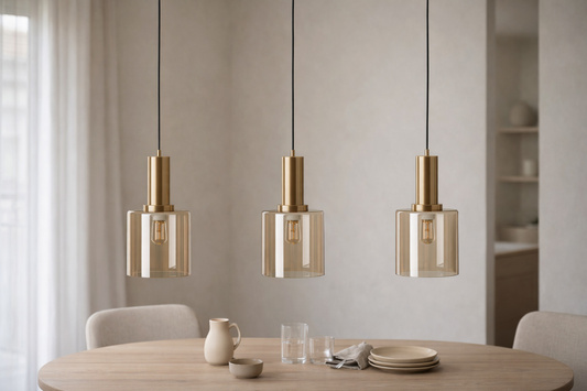 Lampa wisząca nad wyspę kuchenną, trzy zwisy K-5877 z serii AIGO