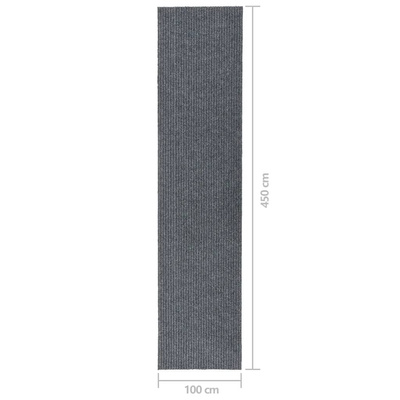 Dywanik pochłaniający zabrudzenia, 100x450 cm, szary