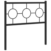 Metalowe wymienne wezgłowie, czarne, 90 cm