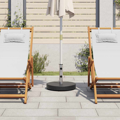 Okrągła podstawa pod parasol, granitowa, 28,5 kg, czarna