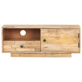 vidaXL Szafka pod TV, 90x30x35 cm, lite drewno mango