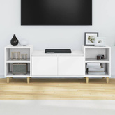 vidaXL Szafka pod TV, biała, 80x36x50 cm, materiał drewnopochodny