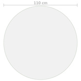 Mata ochronna na stół, matowa, ? 110 cm, 2 mm, PVC