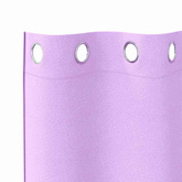 Firany blackout z kółkami 2 pcs Fioletowy 260 x 140 cm