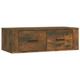 vidaXL Wisząca szafka pod TV, przydymiony dąb, 80x36x25 cm