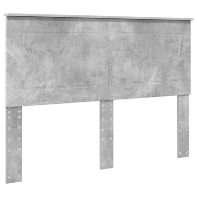 Łóżko z miejscem do przechowywania Betonowy szary 150 x 200 cm