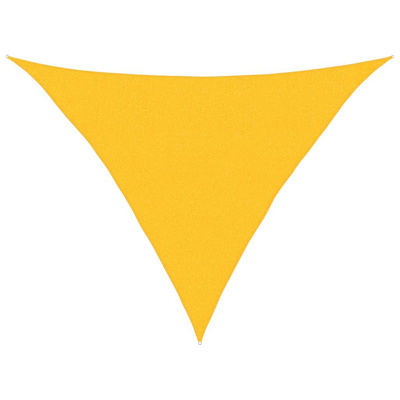 Żagiel przeciwsłoneczny, 160 g/m?, żółty, 2,5x2,5x3,5 m, HDPE