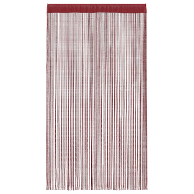 Zasłony sznurkowe, 2 sztuki, 140 x 250 cm, burgundowe