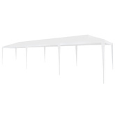 vidaXL Namiot imprezowy, 3 x 9 m, PE, biały