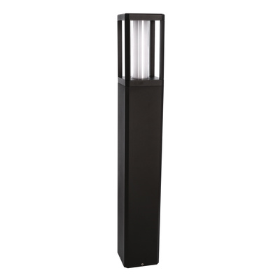Lampa ogrodowa stojąca LED CROCUS – czarny słupek 2x6W IP65 - nowoczesne oświetlenie ścieżki ogrodowej