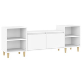 vidaXL Szafka pod TV, biała, 80x36x50 cm, materiał drewnopochodny wariant 11