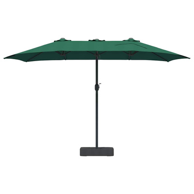 Parasolka ogrodowa Zielony 385 x 209 x 244 cm Poliester i Stal