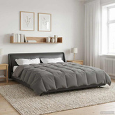 Kołdra na cały rok Jasnoszary 200 x 220 cm Mikrofibra