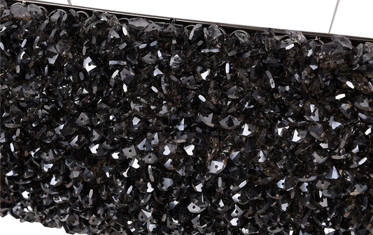 Designerska Lampa Wisząca czarna Swarovski Adani AD218