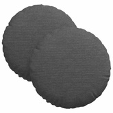 Poduszki na siedziska 2 pcs Ciemnoszary ?30 x 13 cm