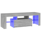 vidaXL Szafka pod TV z LED, szary dąb sonoma, 120x35x40 cm