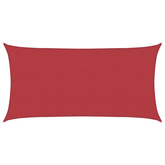 Żagiel przeciwsłoneczny, 160 g/m?, czerwony, 4x7 m, HDPE