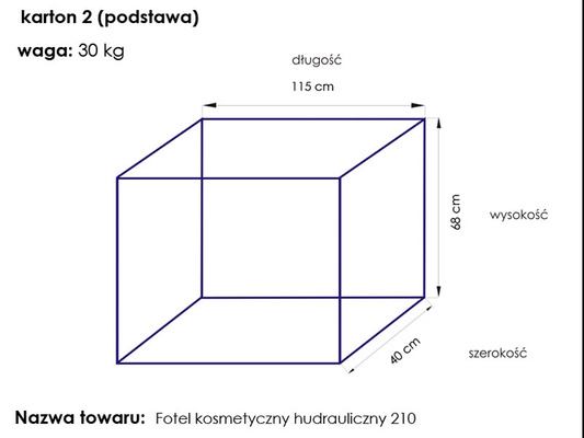 Fotel kosmetyczny hyd. A 210 czarny 101743