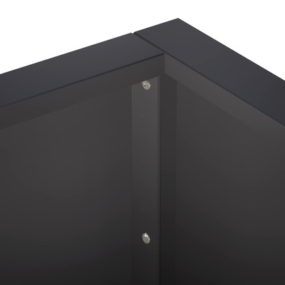 Mur oporowy 4 szt. 100 x 100 x 30 cm Stal Czarny