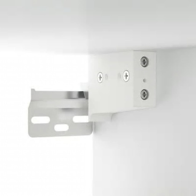 Szafka z lustrem i oświetleniem LED, biała, 76x15x55 cm