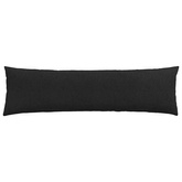 Poduszki na sofę 2 pcs Czarny 145 x 40 cm tkanina