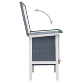 Klatka dla królika, 1 poziom, szara, drewniana