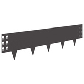 Krawężnik do trawnika 30 szt. 100 x 25 cm Stal Czarny
