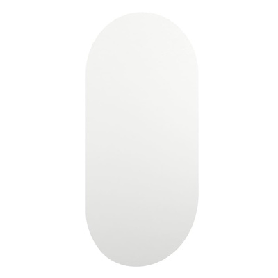 vidaXL Lustro z lampami LED, 40x20 cm, szklane, owalne