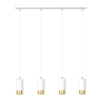 Lampa wisząca  FUMIKO 4 WH/GOLD