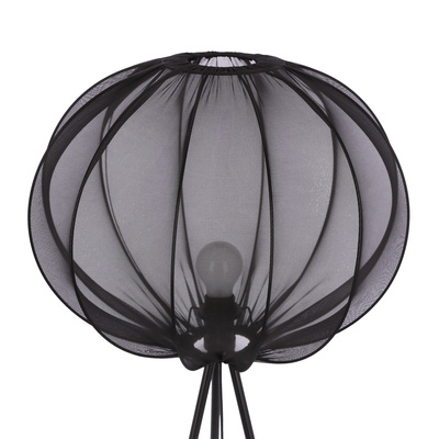 MELLOW lampa podłogowa czarny 1x40W E27 abażur 52 czarny kula 51-41944   