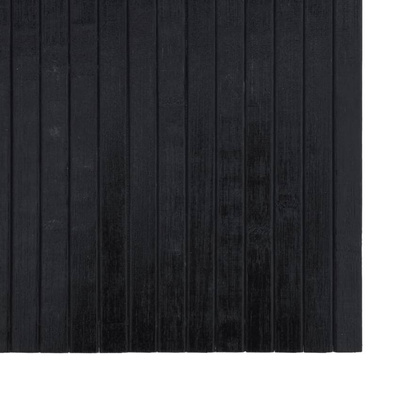 vidaXL Dywan prostokątny, czarny, 100x400 cm, bambusowy