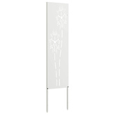 Ekran zapewniający prywatność w ogrodzie Biały 32 x 140 cm
