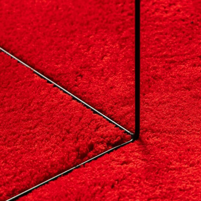 vidaXL Dywan HUARTE z krótkim włosiem, czerwony, 100x200 cm