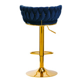 4Rico Hoker barowy QS-B313a aksamit granatowy 147827