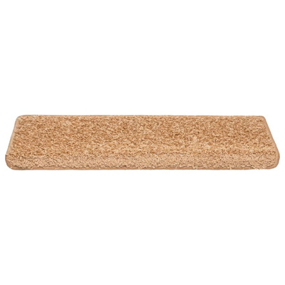 Maty na schody 10 szt. 65x21x4 cm Beżowe, prostokątne krawędzie