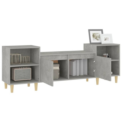 vidaXL Szafka pod TV, szarość betonu, 160x35x55 cm model standard