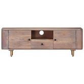 vidaXL Szafka pod TV, 118x30x40 cm, lite drewno akacjowe