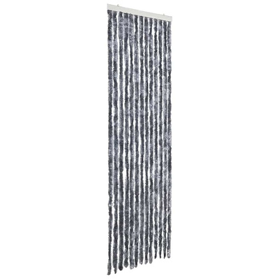Zasłona przeciwko owadom, srebrna, 56x200 cm, szenil