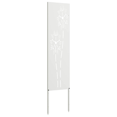 Ekran zapewniający prywatność w ogrodzie Biały 32 x 140 cm